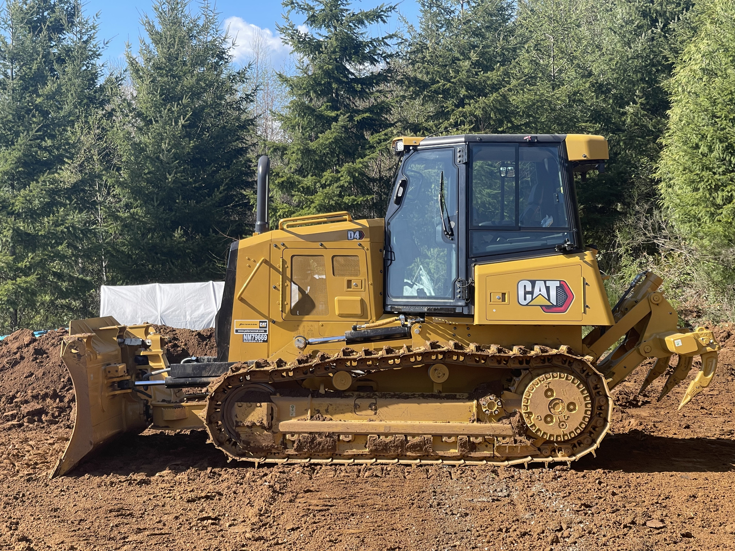 Excavation contractor with heavy equipment digging